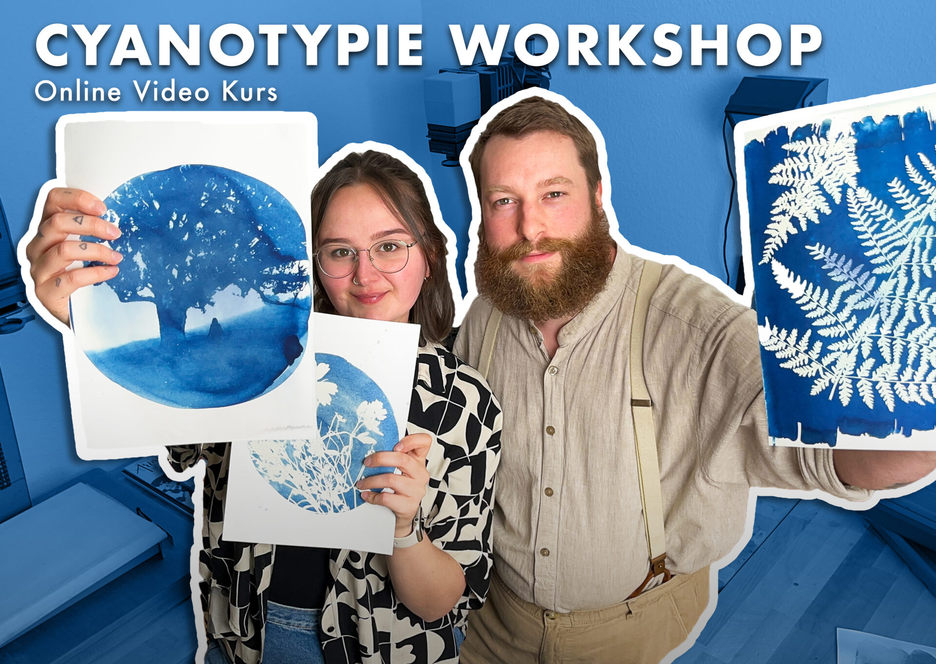 Cyanotypie Workshop: Online Video Kurs